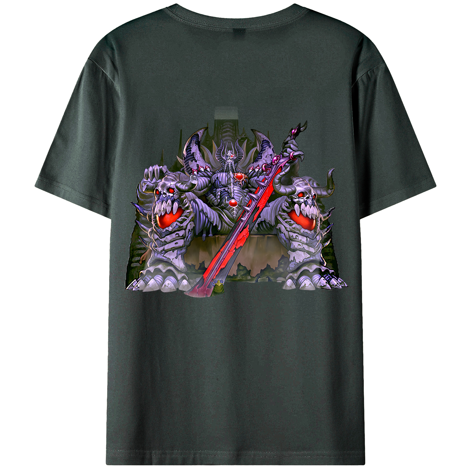 （画像用） 遊☆戯☆王 Yu-Gi-Oh! 綿100％ メンズ半袖Tシャツ（バックプリント） 通気性